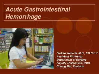 Acute Gastrointestinal Hemorrhage