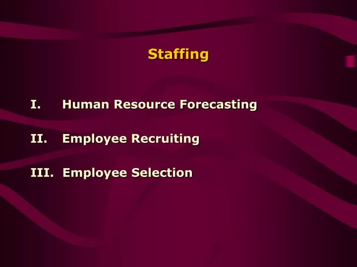 staffing