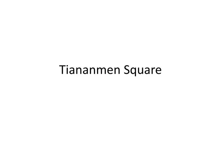 tiananmen square
