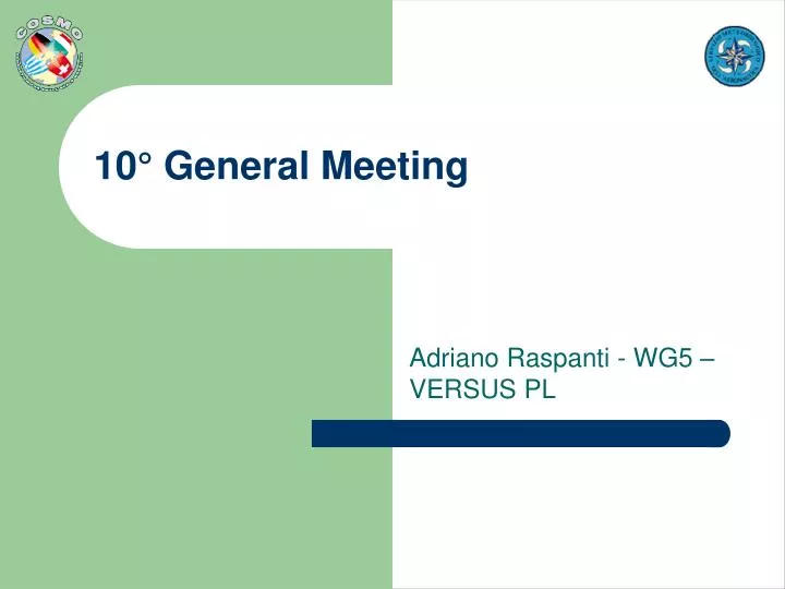 10 general meeting