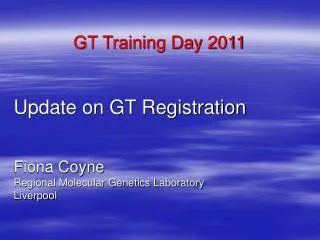 GT Training Day 2011