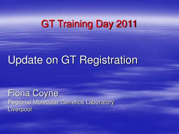 gt training day 2011