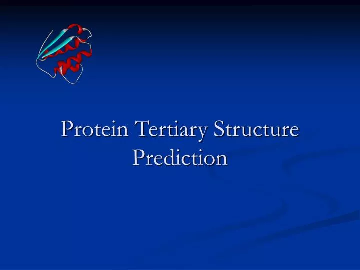 protein tertiary structure prediction