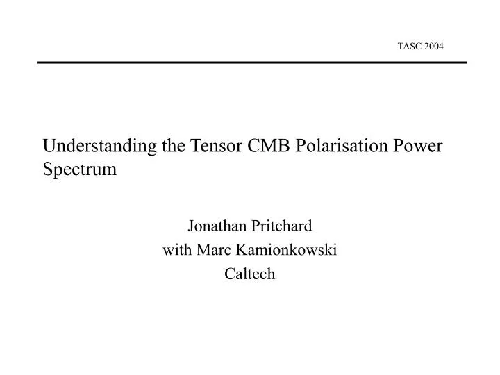 understanding the tensor cmb polarisation power spectrum