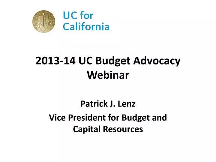 2013 14 uc budget advocacy webinar