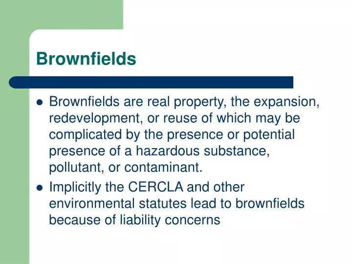 brownfields
