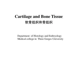 Cartilage and Bone Tissue ????????