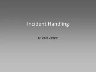Incident Handling