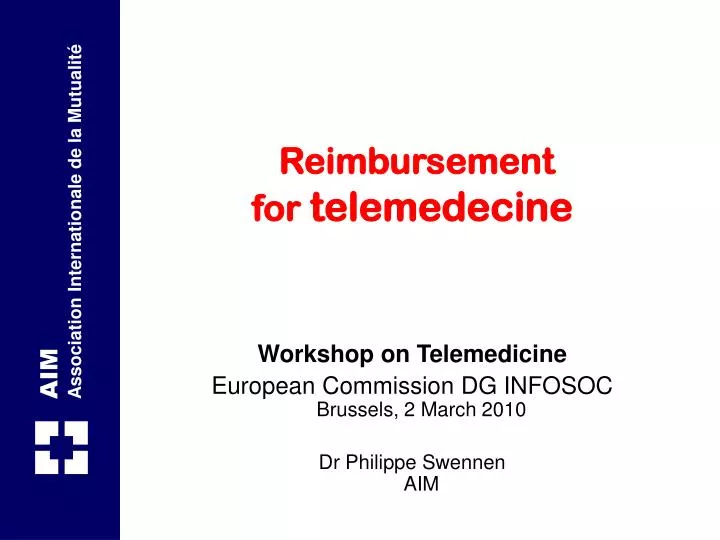 reimbursement for telemedecine