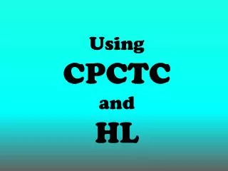 Using CPCTC and HL