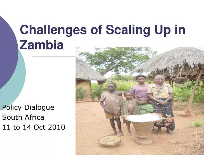 challenges of scaling up in zambia
