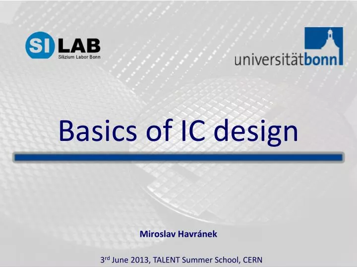 basics of ic design