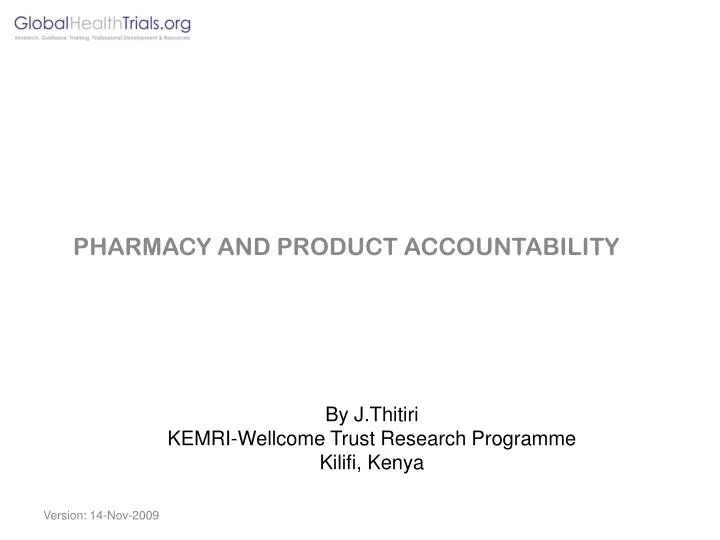 by j thitiri kemri wellcome trust research programme kilifi kenya