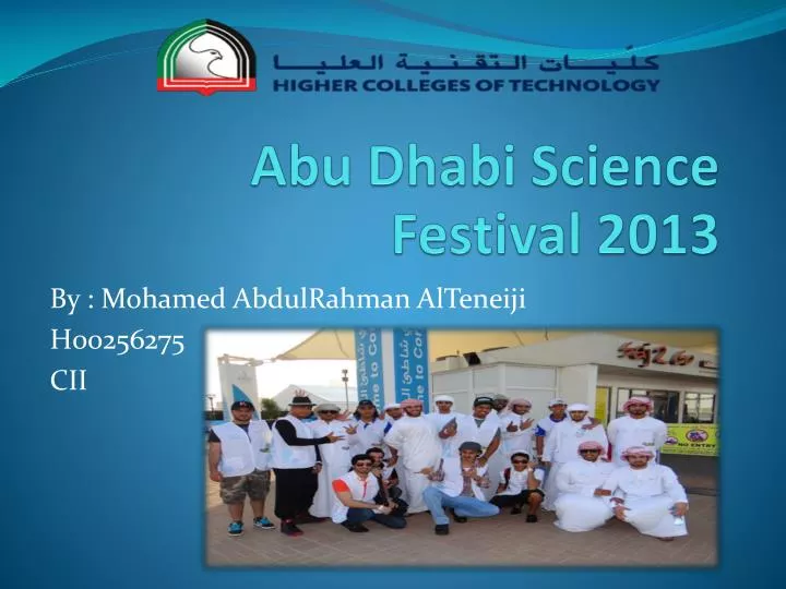 abu dhabi science festival 2013