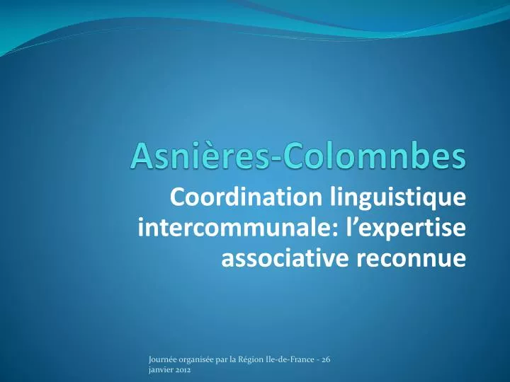 asni res colomnbes