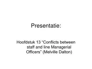 presentatie