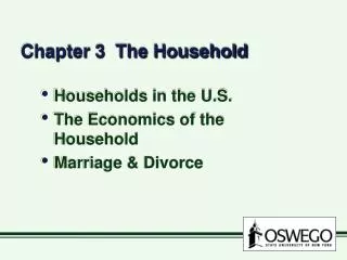 Chapter 3 The Household