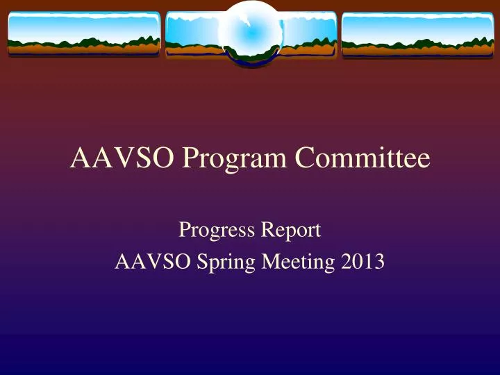 aavso program committee