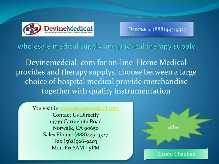wholesale medical supply and physical therapy supply