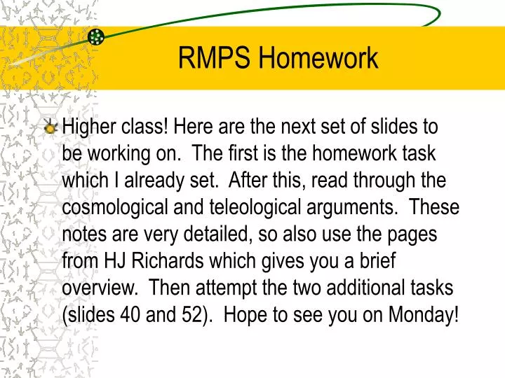 rmps homework