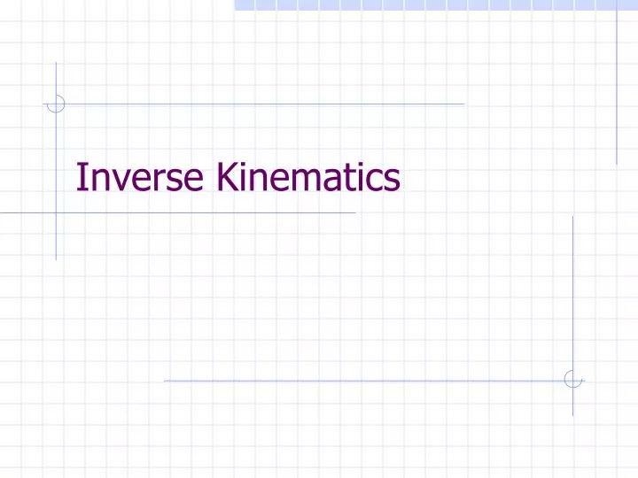 inverse kinematics