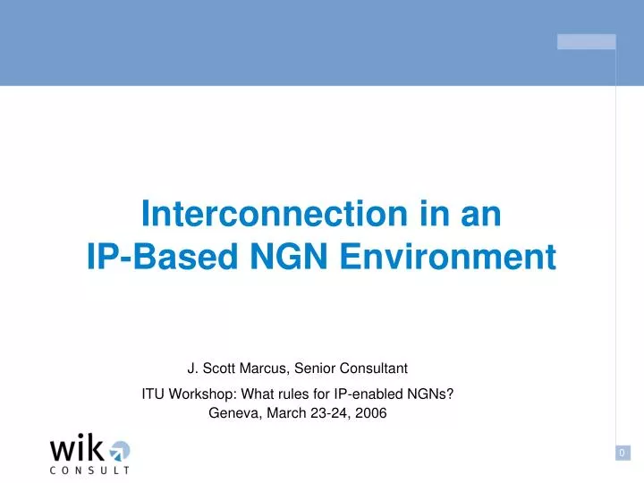 interconnection in an ip based ngn environment