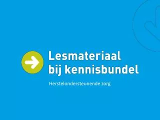 herstelondersteunende zorg