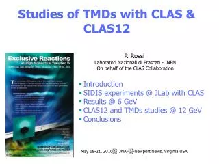 Studies of TMDs with CLAS &amp; CLAS12