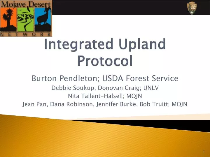 integrated upland protocol