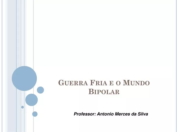 guerra fria e o mundo bipolar