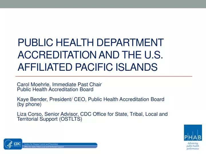 public health department accreditation and the u s affiliated pacific islands