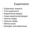 Experiments - slide 1