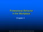 Professional Behavior in the Workplace - slide 1