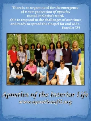 Apostles of the Interior Life apostlesofil