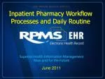 Enhancing Inpatient Pharmacy Workflow: Processes and Best Practices in CSP Preparation - slide 1