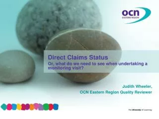 Judith Wheeler, OCN Eastern Region Quality Reviewer