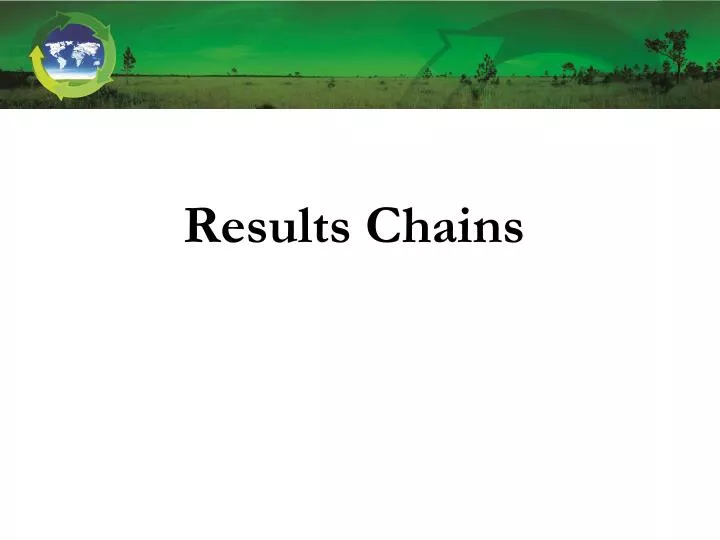 results chains