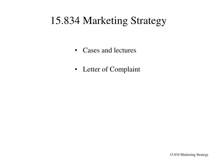 15 834 marketing strategy