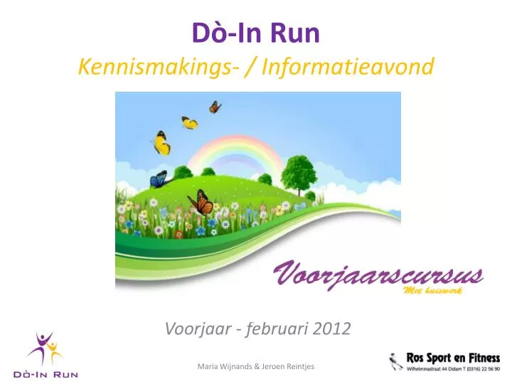 d in run kennismakings informatieavond