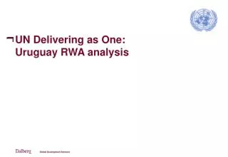 UN Delivering as One: Uruguay RWA analysis