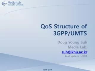QoS Structure of 3GPP/UMTS