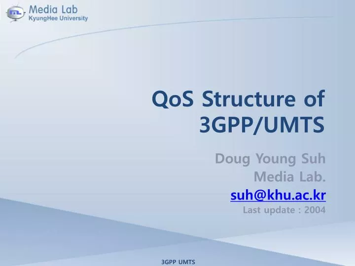 qos structure of 3gpp umts