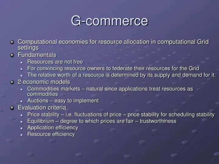 g commerce