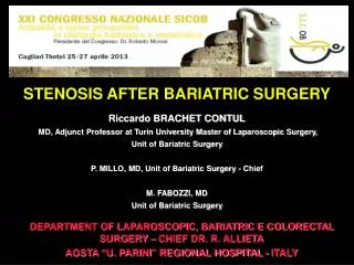 STENOSIS AFTER BARIATRIC SURGERY