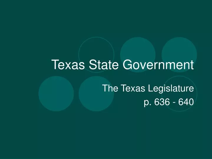 texas state government