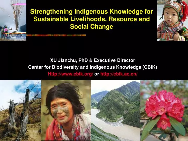 strengthening indigenous knowledge for sustainable livelihoods resource and social change