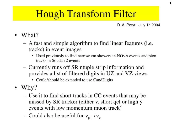 hough transform filter