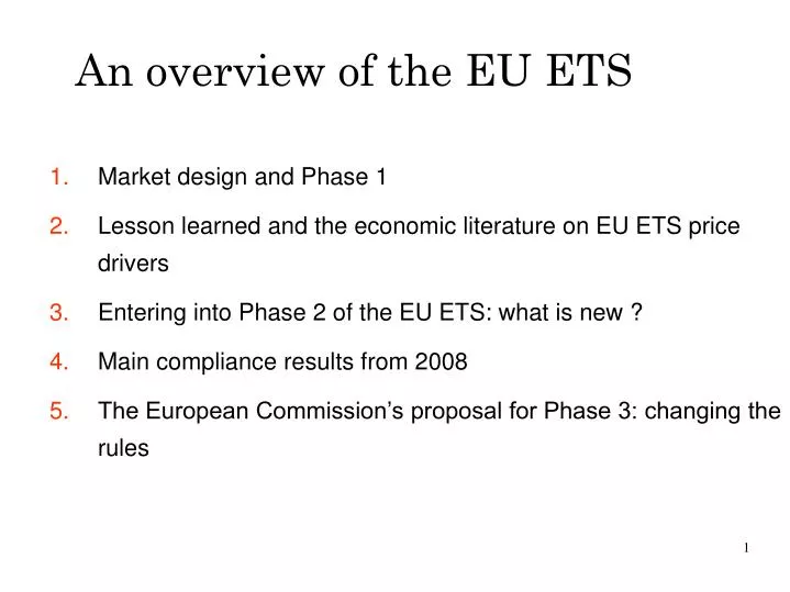 an overview of the eu ets