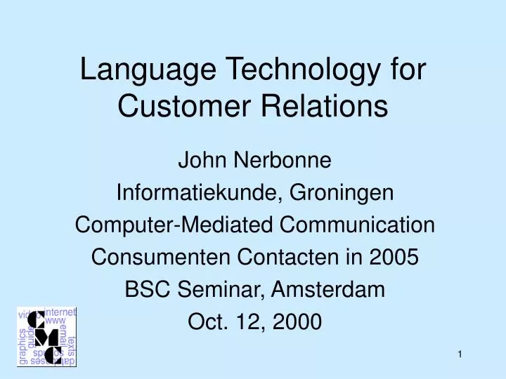 language technology for customer relations