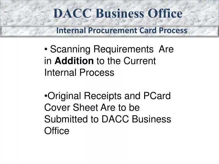 dacc business office